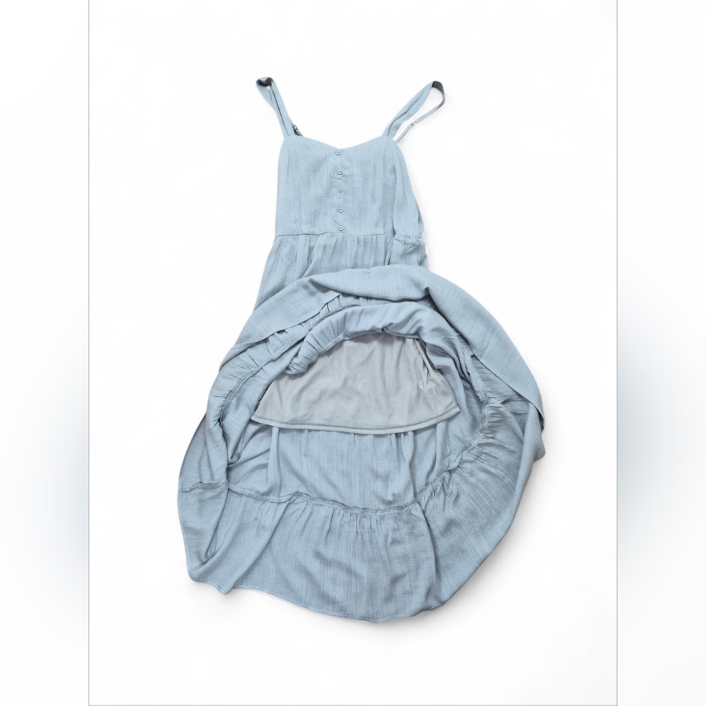 Becool Tiered Maxi Dress Sea Blue Size Small - Picture 7 of 14